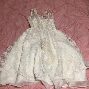 Ivory little girls dress